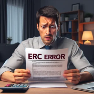 Employee Retention Credit or ERC errors.